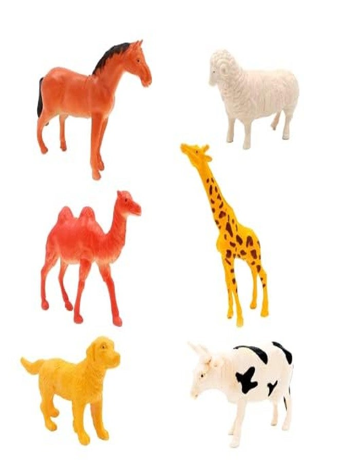 Manos Animal World Safari Toy Set, 6 Piece Wildlife Figures with Fence, Educational Animal Playset for Kids - Image 3